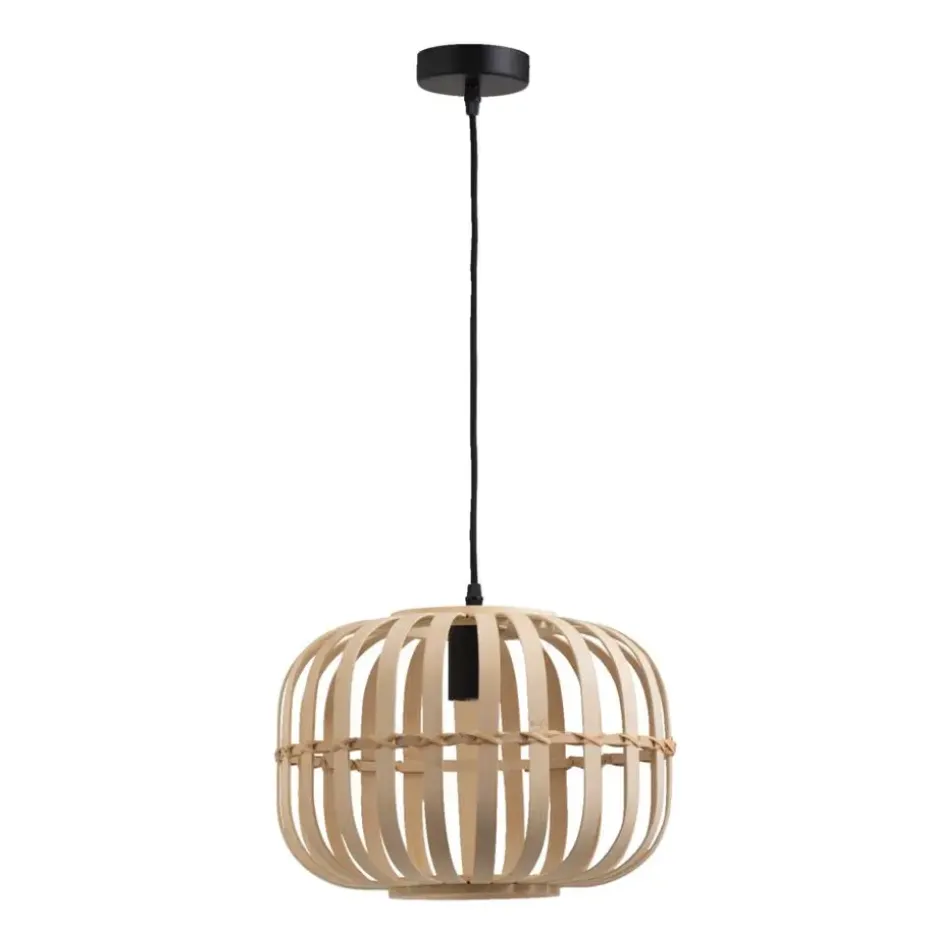 Hanglamp Asher E27 - naturelkleur - 150xØ33 cm
