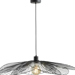 Hanglamp Marlie - zwart - 120xØ80 cm