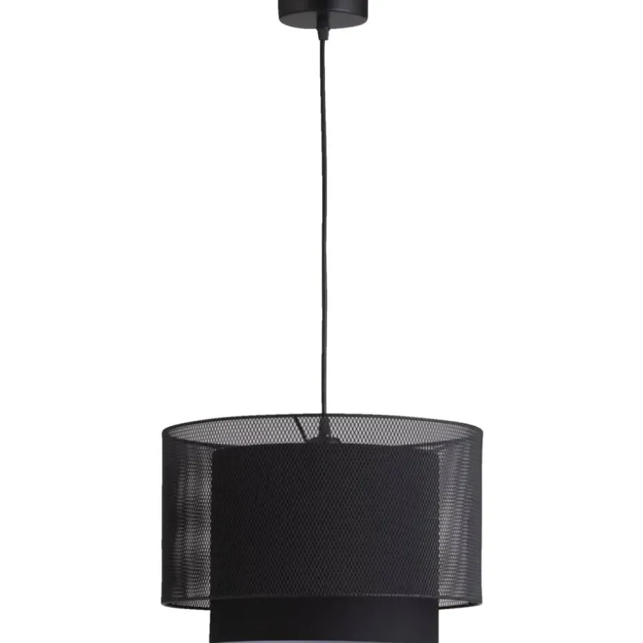 Hanglamp Zaragoza E27 - mat zwart - 120xØ35 cm