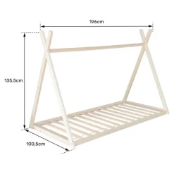 Happy Garden Bed VALENTIN - Bruin - Hout