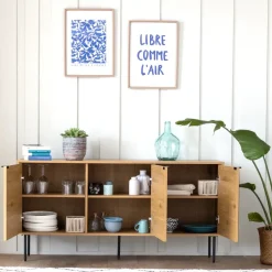 Happy Garden Buffet STINNA - Bruin - Spaanplaat