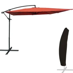 Happy Garden Offset paraplu MOLOKAI - Oranje - Staal