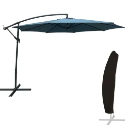 Happy Garden Offset paraplu OAHU - Blauw - Staal