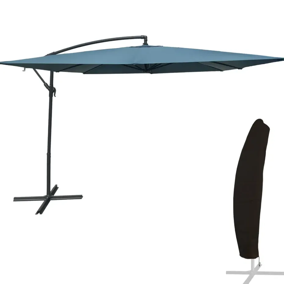 Happy Garden Offset zonnescherm MOLOKAI - Blauw - Staal