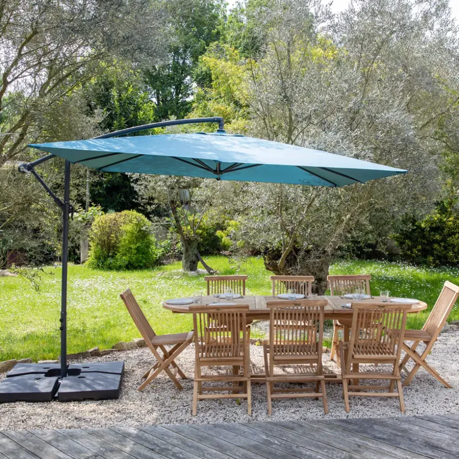 Happy Garden Offset zonnescherm MOLOKAI - Blauw - Staal