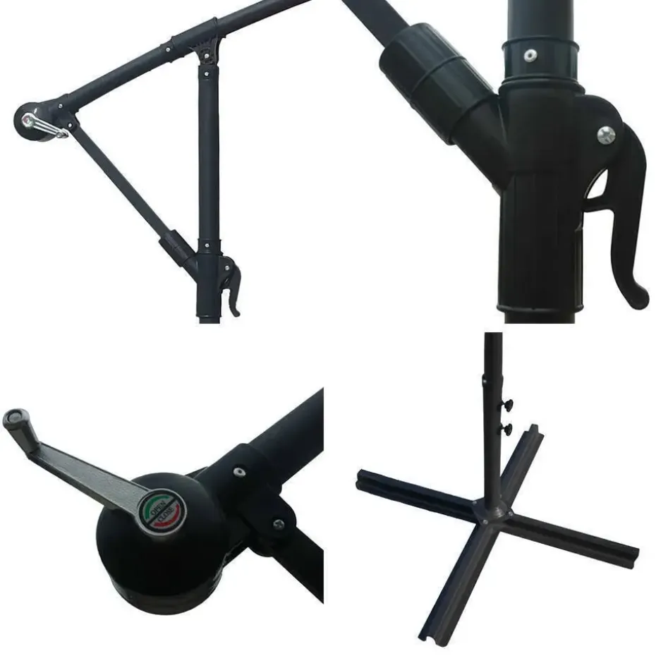 Happy Garden Parasol MOLOKAI - Rood - Staal