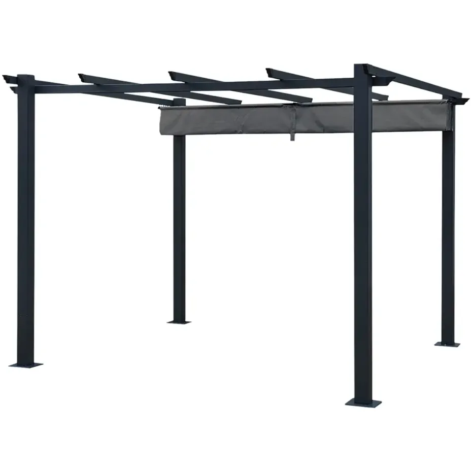 Happy Garden Pergola CASSIS - Grijs - Aluminium