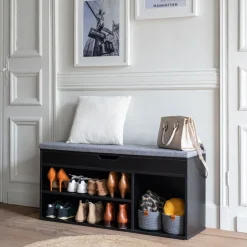 Happy Garden Schoenenkast ALAN - Zwart - MDF