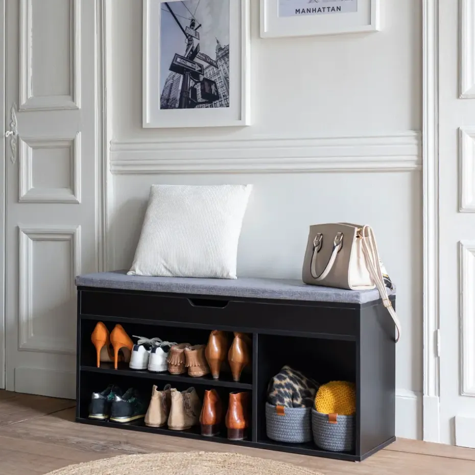 Happy Garden Schoenenkast ALAN - Zwart - MDF