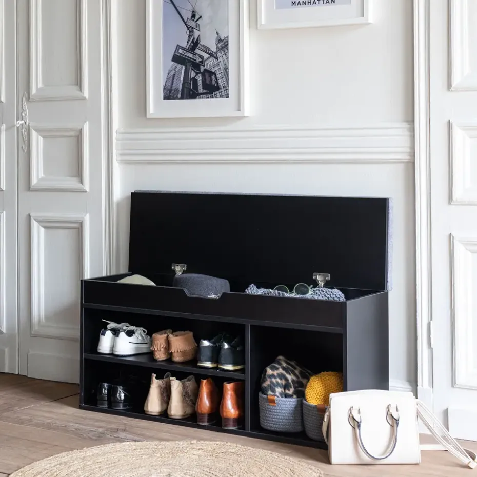 Happy Garden Schoenenkast ALAN - Zwart - MDF