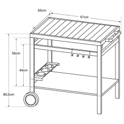 Happy Garden Service AVEIRO - Zwart - Staal