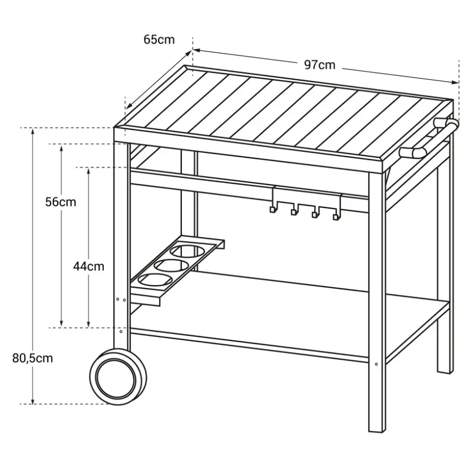 Happy Garden Service AVEIRO - Zwart - Staal