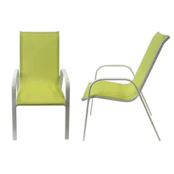 Happy Garden Stoel MARBELLA - Groen - Aluminium