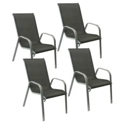 Happy Garden Stoel MARBELLA - Grijs - Aluminium