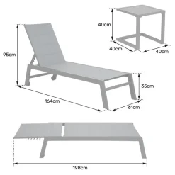 Happy Garden Transat BARBADOS - Grijs - Aluminium