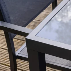 Happy Garden Tuinmeubilair BERGAMO - Grijs - Aluminium