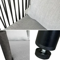 Happy Garden Tuinmeubilair OUVÉA - Grijs - Touw