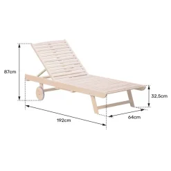 Happy Garden Zonnebaden KANAWA - Grijs - Acacia