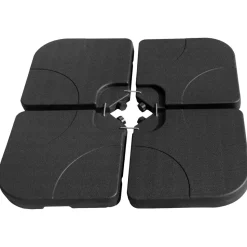 Happy Garden Zonnescherm QUIBERON - Zwart - Plastic