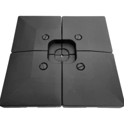 Happy Garden Zonnescherm CROZON - Zwart - Plastic