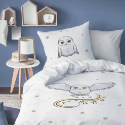Harry Potter Dekbedovertrek Owl - Eenpersoons - 140 x 200 cm - Katoen