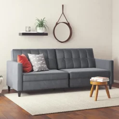 Hartford - 3-zits slaapbank in antraciet fluweel