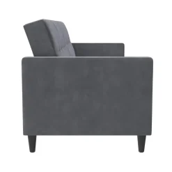 Hartford - 3-zits slaapbank in antraciet fluweel