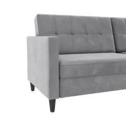 Hartford - 3-zits slaapbank in grijs fluweel