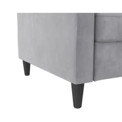Hartford - 3-zits slaapbank in grijs fluweel