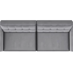 Hartford - 3-zits slaapbank in grijs fluweel