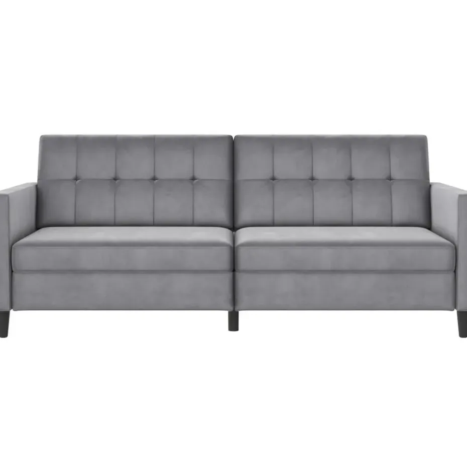 Hartford - 3-zits slaapbank in grijs fluweel