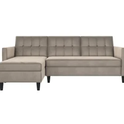 Hartford - 3-zits slaapbank in taupe fluweel