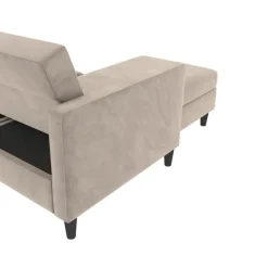 Hartford - 3-zits slaapbank in taupe fluweel