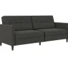 Hartford - 3-zits slaapbank in antraciet stof