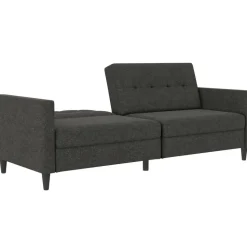 Hartford - 3-zits slaapbank in antraciet stof
