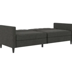 Hartford - 3-zits slaapbank in antraciet stof