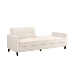 Hartford II - 3-zits slaapbank in crèmekleurige stof