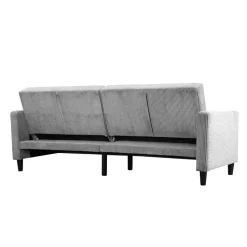 Hartford II - 3-zits slaapbank grijs stof
