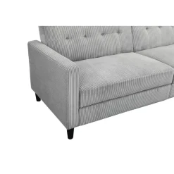 Hartford II - 3-zits slaapbank grijs stof