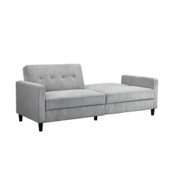 Hartford II - 3-zits slaapbank grijs stof