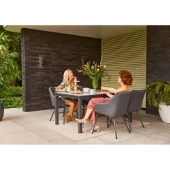 Hartman Comino dining tuintafel 163x105 cm. - Keramiek/Grijs