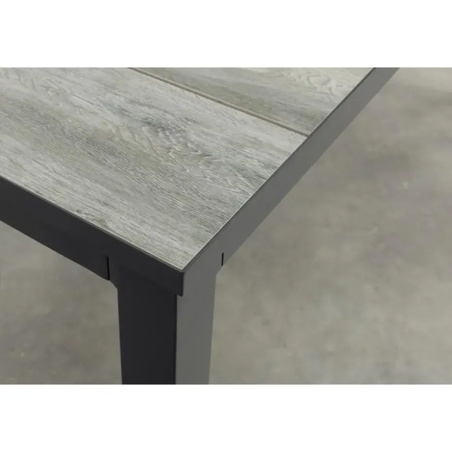 Hartman Comino dining tuintafel 163x105 cm. - Keramiek/Grijs