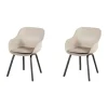 Hartman Le Soleil Element dining armstoel - Soft Taupe/Black - 2 st.