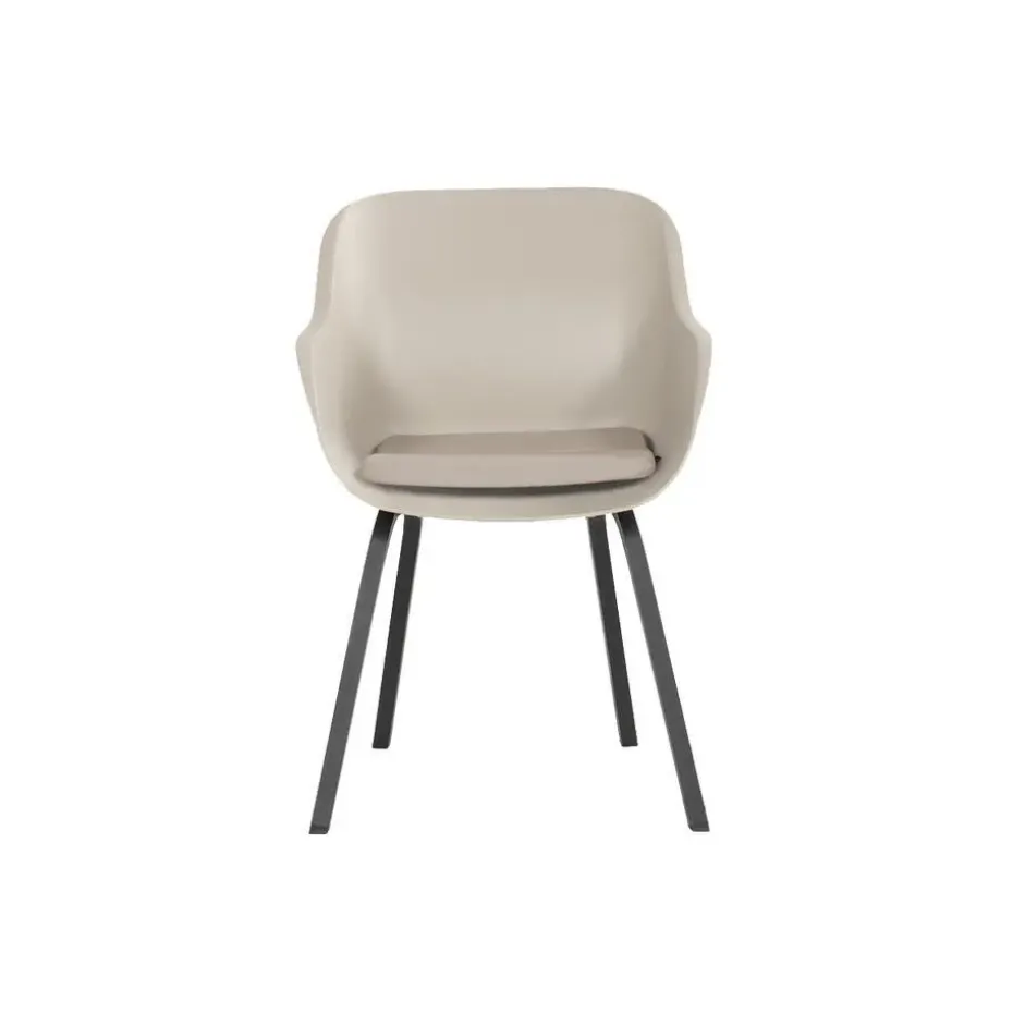 Hartman Le Soleil Element dining armstoel - Soft Taupe/Black - 2 st.