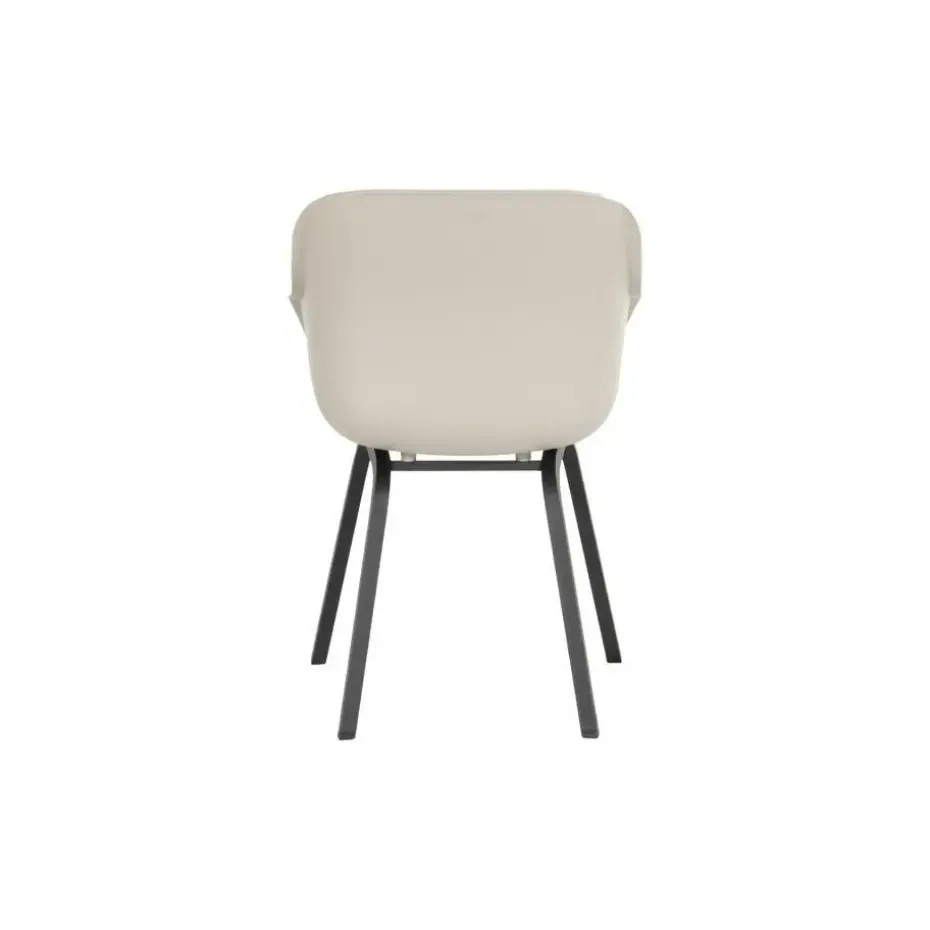 Hartman Le Soleil Element dining armstoel - Soft Taupe/Black - 2 st.