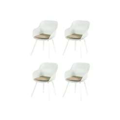 Hartman Le Soleil Element dining armstoel - Cotton white - 4 st.