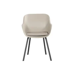 Hartman Le Soleil Element dining armstoel - Soft Taupe/Black - 4 st.