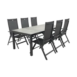 Hartman Napoli/Comino verstelbare tuinset (7-delig) - 223x105 cm