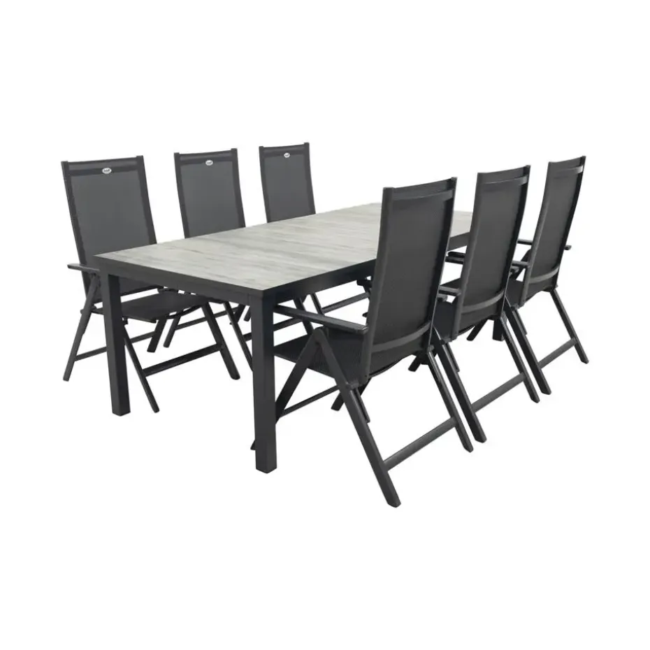 Hartman Napoli/Comino verstelbare tuinset (7-delig) - 223x105 cm