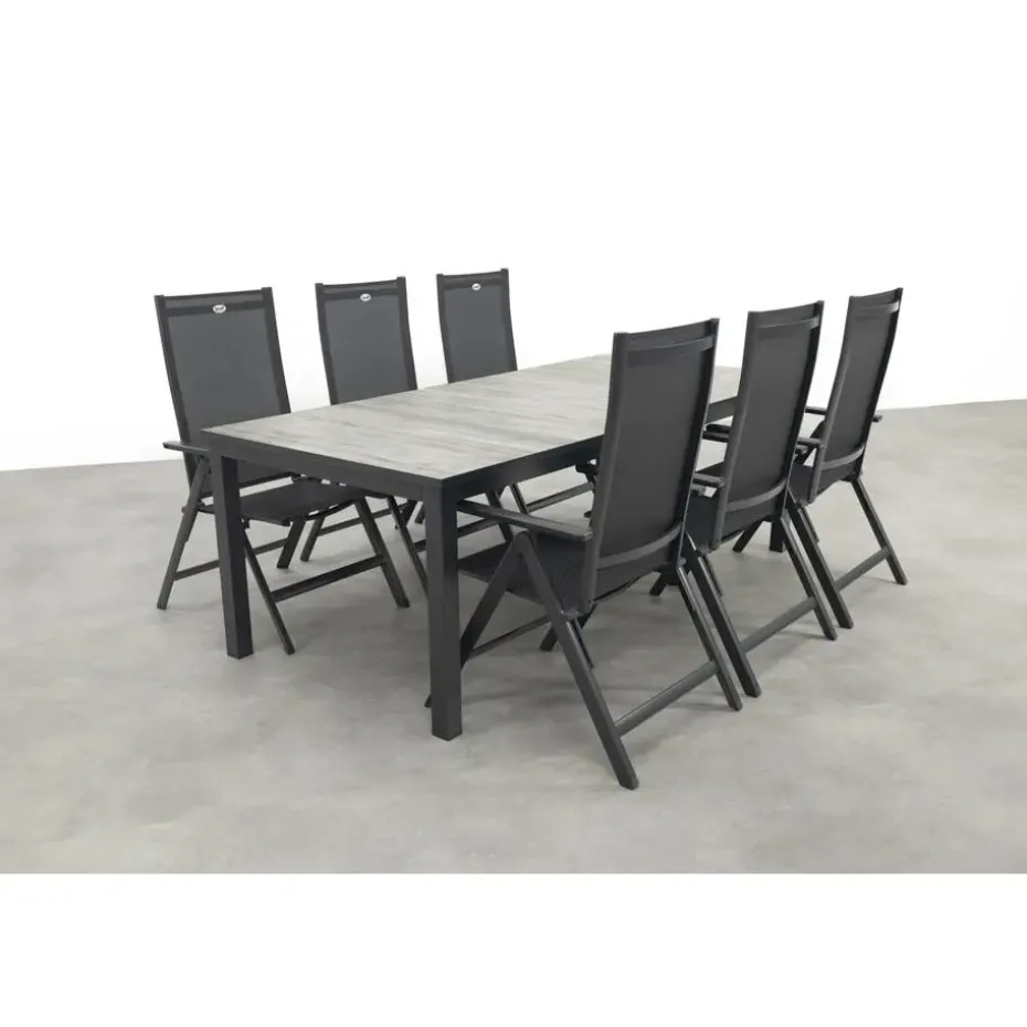 Hartman Napoli/Comino verstelbare tuinset (7-delig) - 223x105 cm